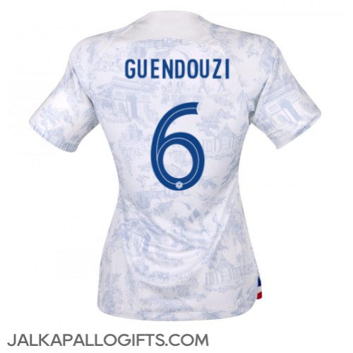 Ranska Matteo Guendouzi #6 Vieraspaita Naiset MM-kisat 2022 Lyhythihainen